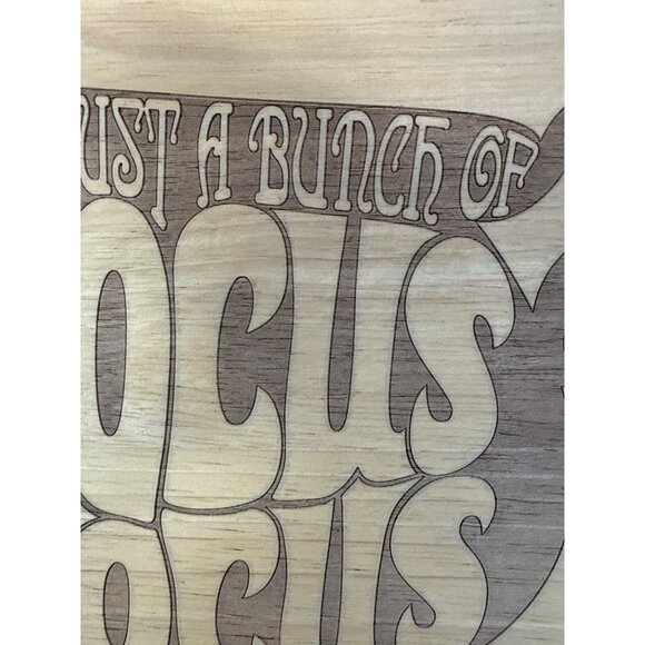 Hocus Pocus Wooden Serving Tray With Engraved Quote - Picture 2 of 4